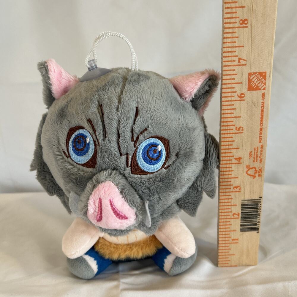Demon Slayer: Kimetsu No Yaiba Inosuke Hashibira 8" Plush Figure Window Hang - Picture 2 of 5